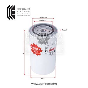 فیلتر روغن ساکورا C-5102