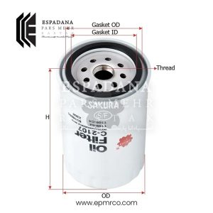 فیلتر روغن ساکورا C-2107