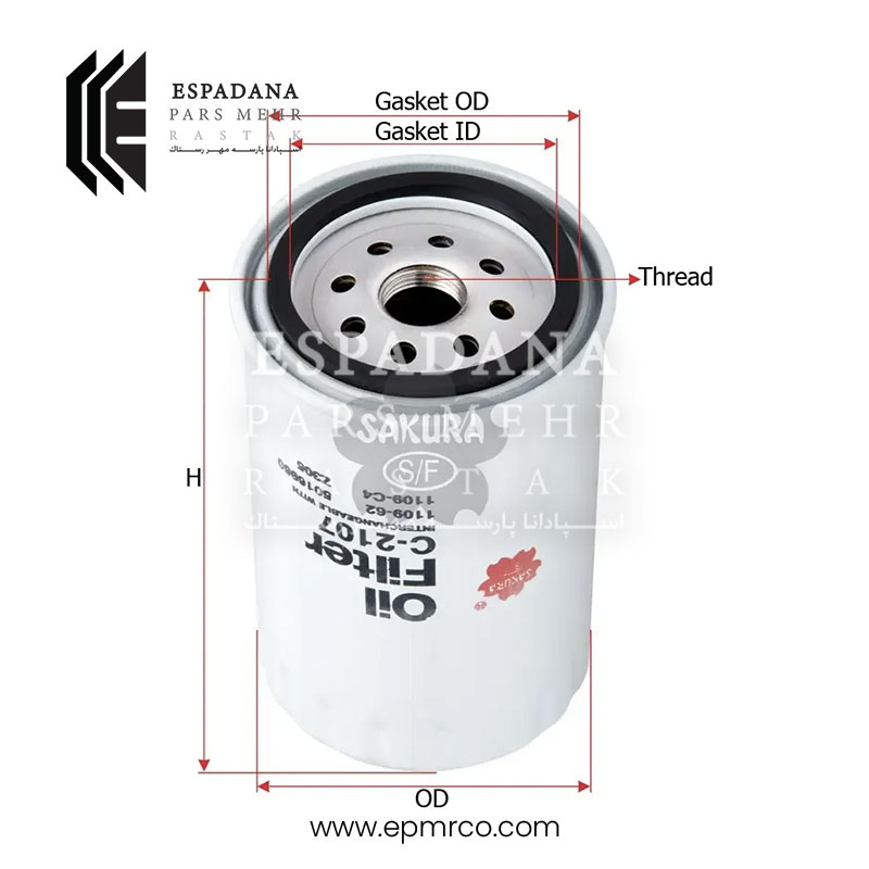 فیلتر روغن ساکورا C-2107