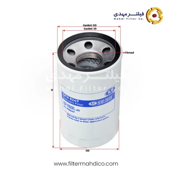فیلتر هیدرولیک شور SFH7830-3
